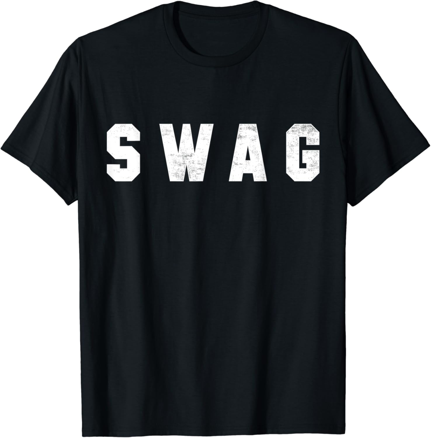 The word SWAG A shirt that says SWAG Clothing